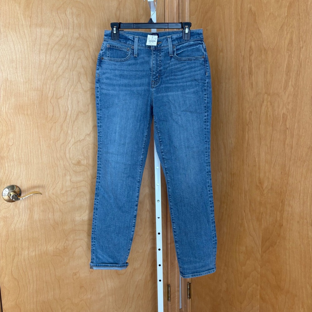 J. Crew Slim Boyfriend Jeans Medium‎ Wash Denim Size 25 NWT
